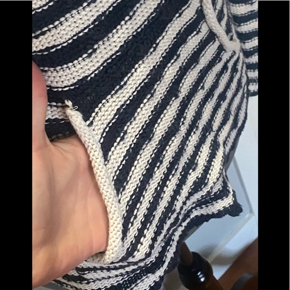 Roxy Striped Knit Sweater w Hood - Picture 7 of 9